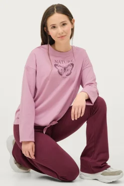 Ellos Collection Leggings + topsæt Carmen Lys lilla Clearance