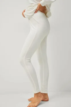 Ellos Collection Leggings i velour Hvid Discount