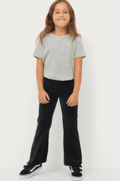 Ellos Collection Leggings Bootcut i velour Black mdf/metal Hot