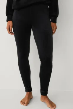 Ellos Loungewear & Homewear|Tights & Leggings>Collection Leggings i velour Sort