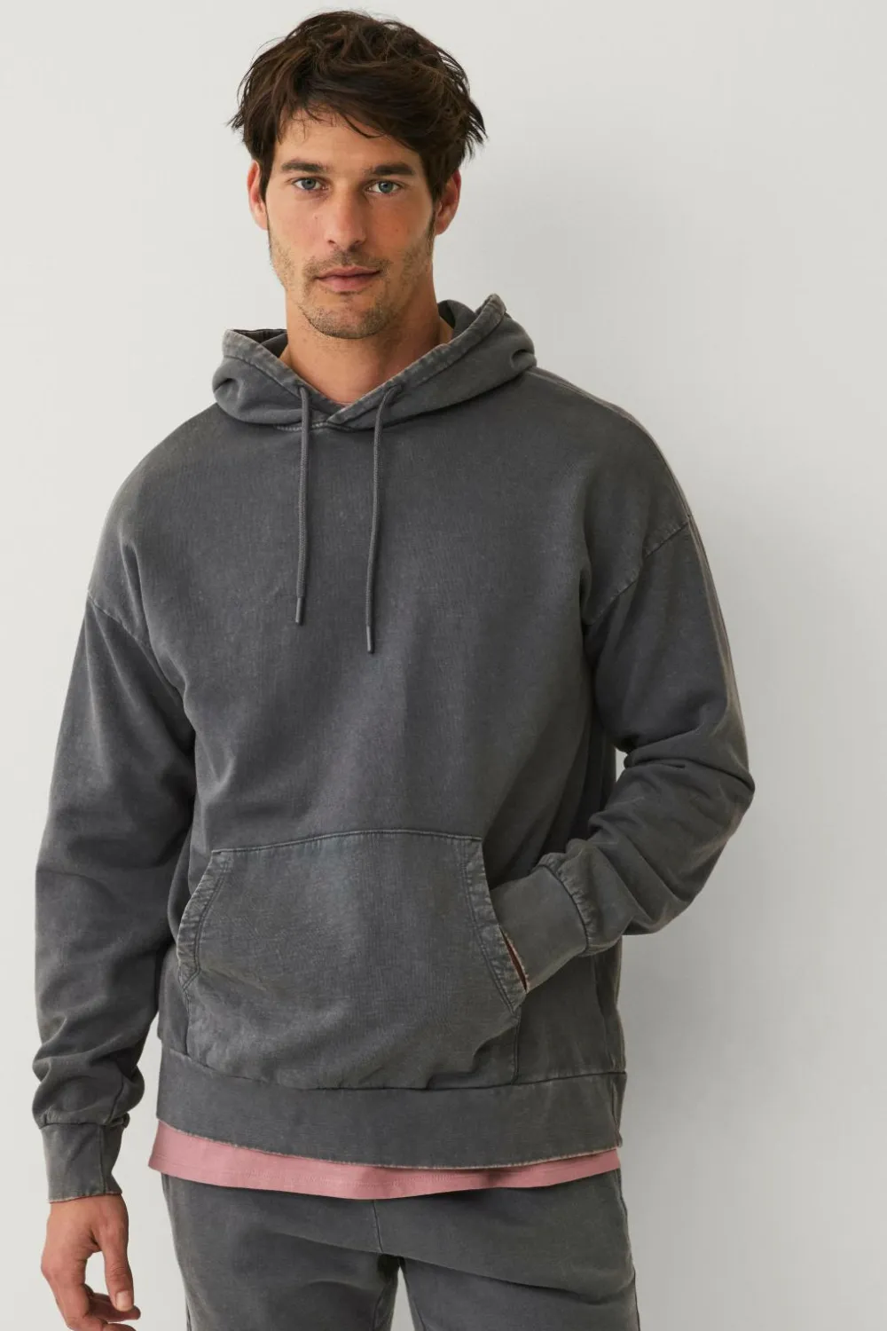 Ellos Sweatshirts & Hoodies>Collection Løstsiddende hættetrøje Mørkegrå