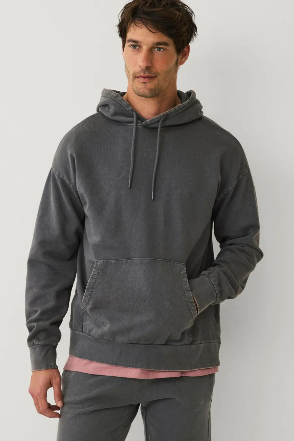 Ellos Sweatshirts & Hoodies>Collection Løstsiddende hættetrøje Mørkegrå