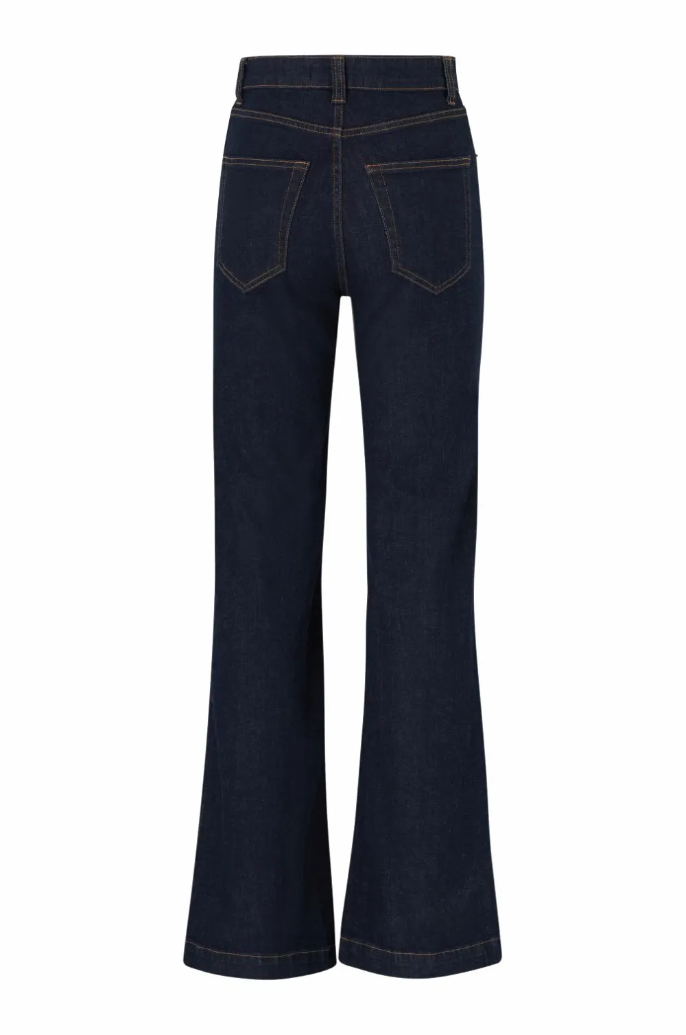 Ellos Jeans>Collection Med svaj jeans Med svaj med høj talje Uvasket Rinse Wash