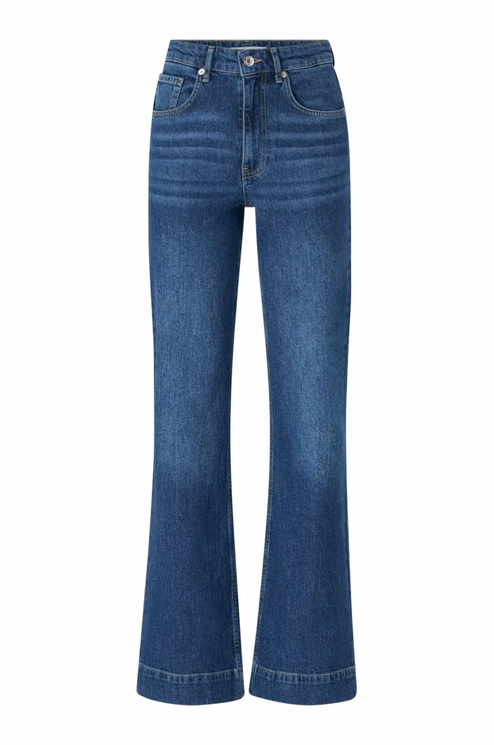 Ellos Collection Med svaj jeans med høj talje Denim blå Sale