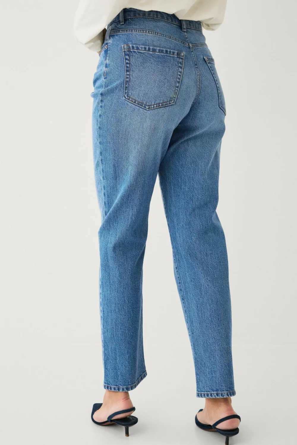 Ellos Collection Morjeans med høj talje Lyseblå