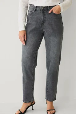 Ellos Collection Morjeans med høj talje Grå Sale