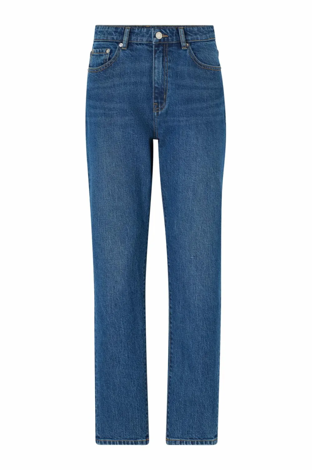 Ellos Jeans>Collection Morjeans med høj talje Mellemblå