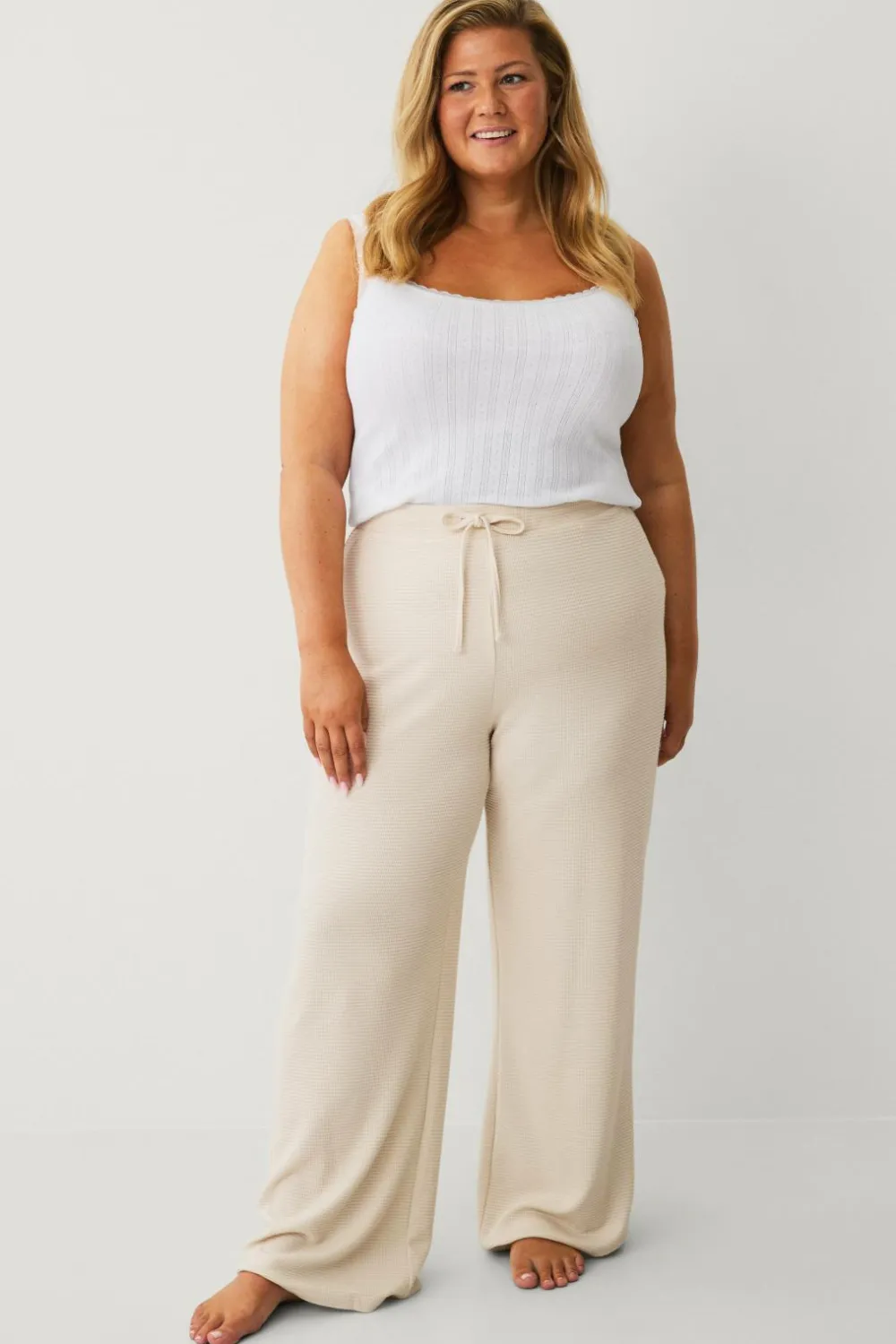 Ellos Collection Natbukser Beige farve Discount