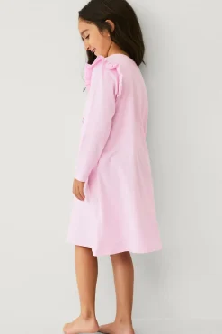 Ellos Collection Natkjole i bomuldsjersey Rosa enhjørning Discount
