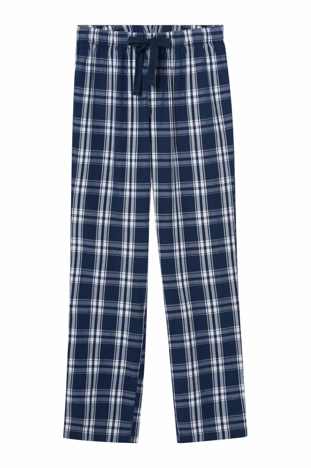 Ellos Collection Natbukser Harry i poplin Blåternet Sale