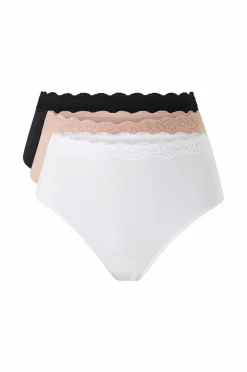 Ellos Collection 3-pak Sort + beige + vit