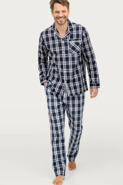 Ellos Nattøj & Homewear>Collection Pyjamas Lance i poplin Blåternet