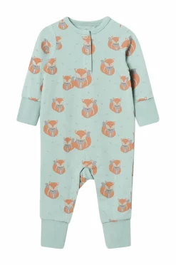 Ellos Collection Pyjamasoverall Carter Grågrøn mønstret Sale