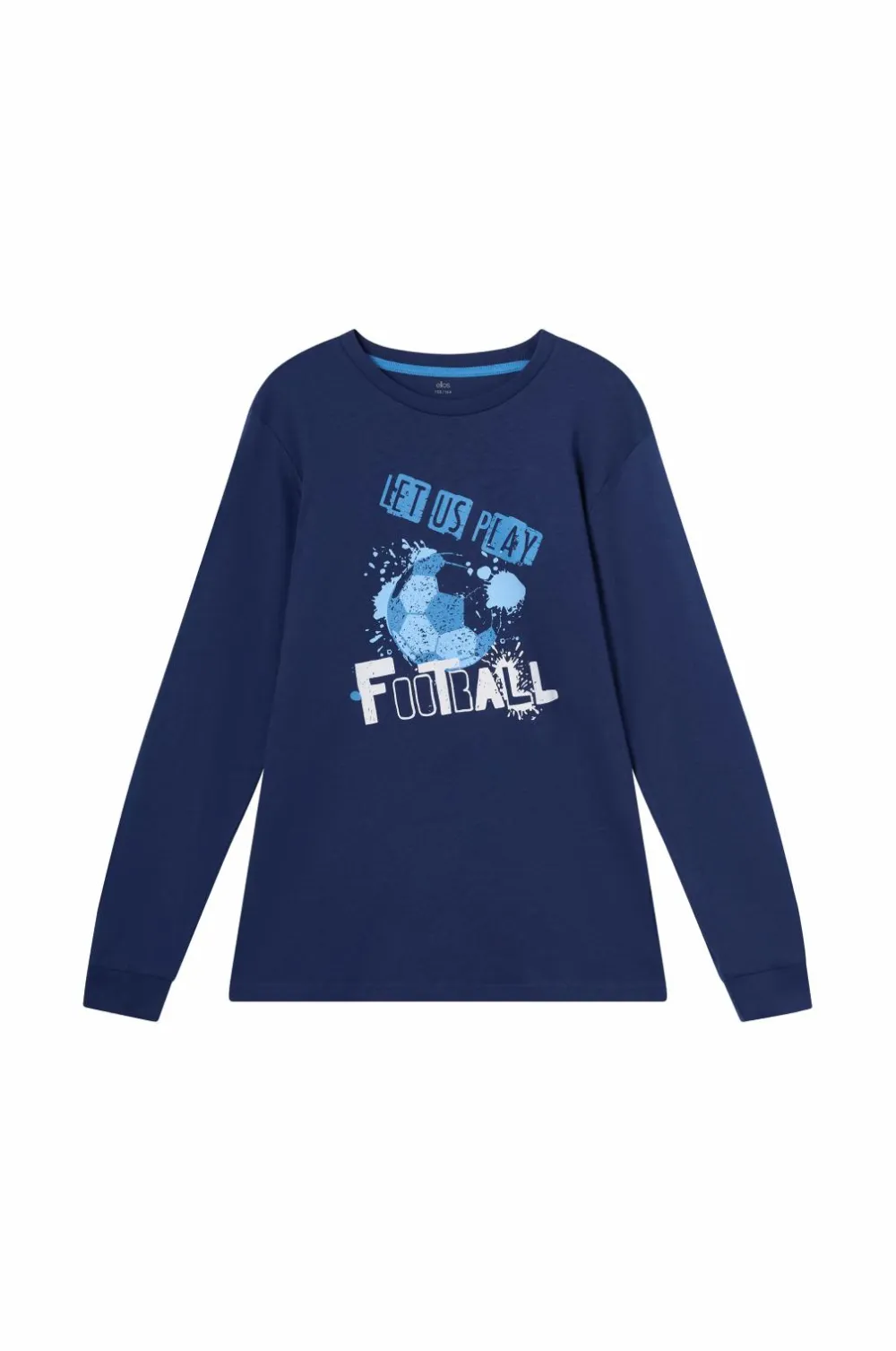 Ellos Collection Pyjamassæt i bomuld Blå fodbold