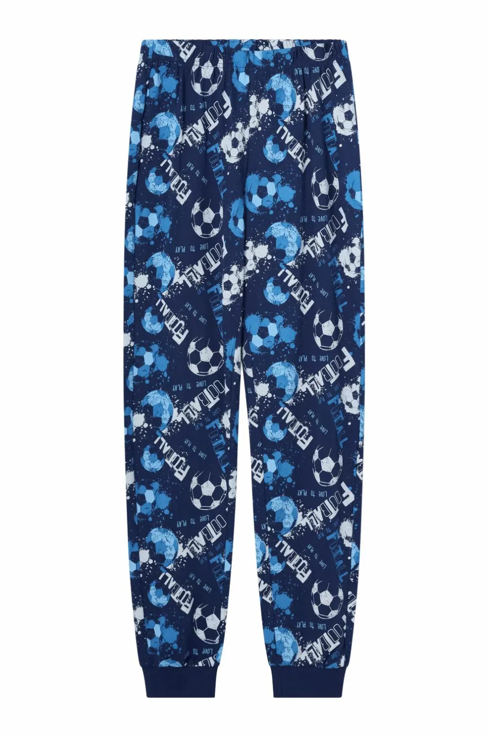 Ellos Collection Pyjamassæt i bomuld Blå fodbold