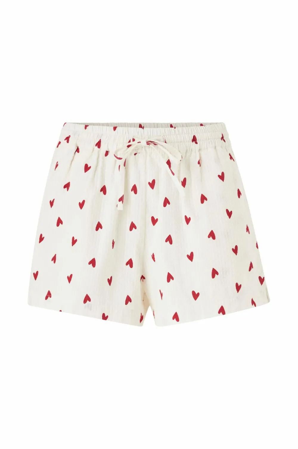 Ellos Collection Pyjamas i seersucker Hvidrød Outlet