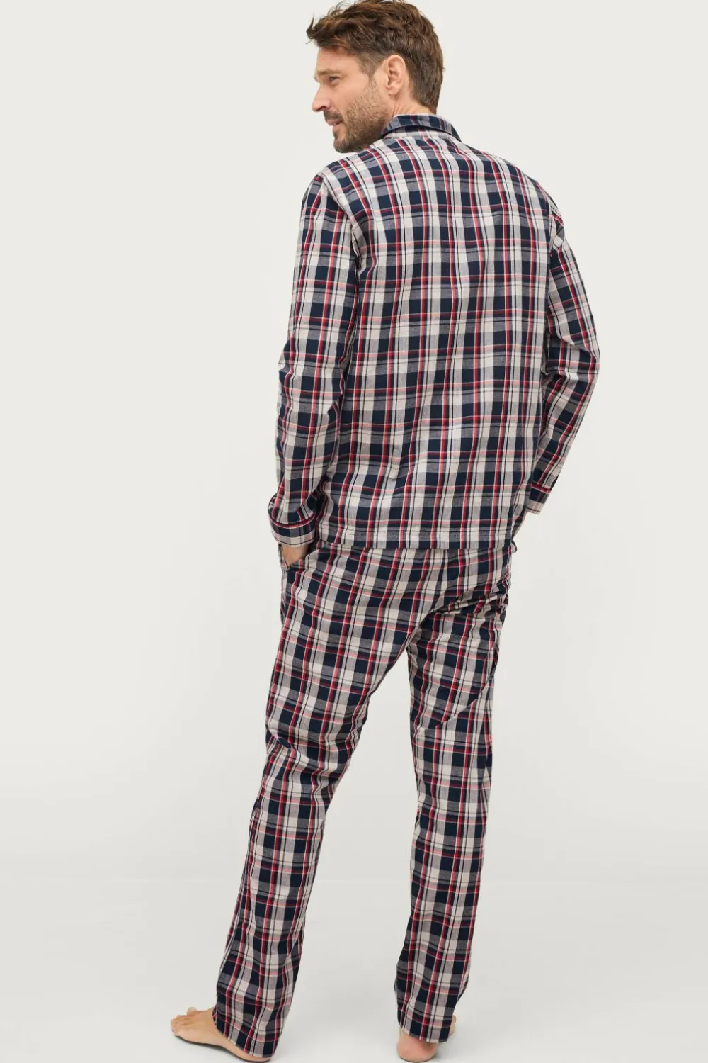 Ellos Nattøj & Homewear>Collection Pyjamas Lance i poplin Blåternet