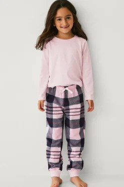 Ellos Collection Pyjamassæt rosa rutet Discount
