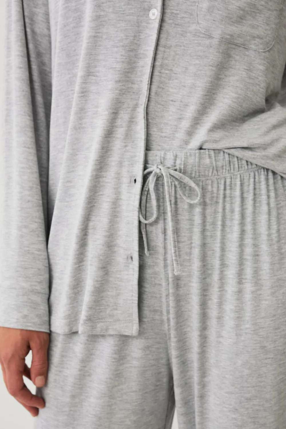 Ellos Nattøj>Collection Pyjamassæt Gråmeleret
