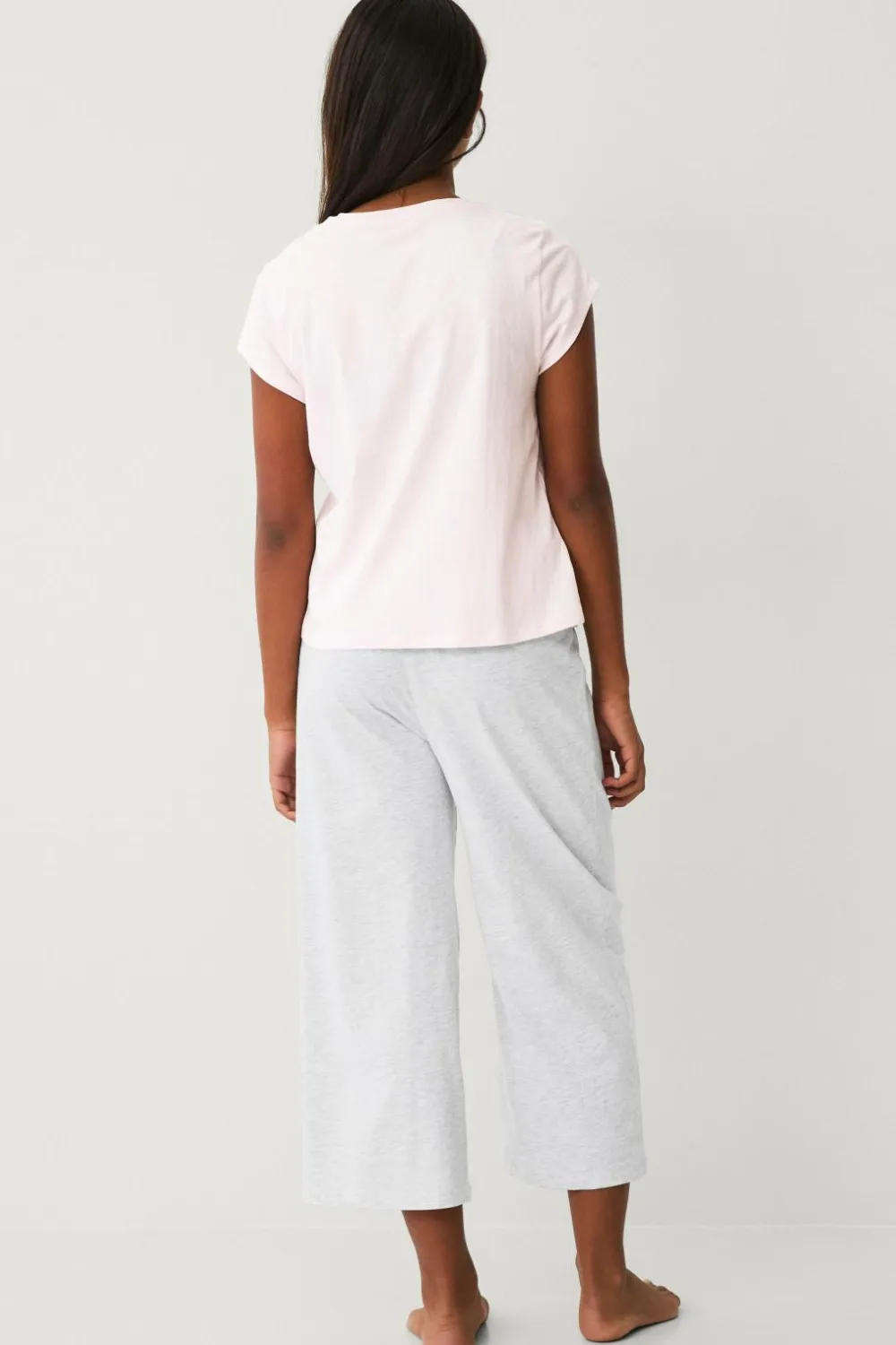 Ellos Nattøj & Homewear>Collection Pyjamas Charlotte Lilla + grå melange