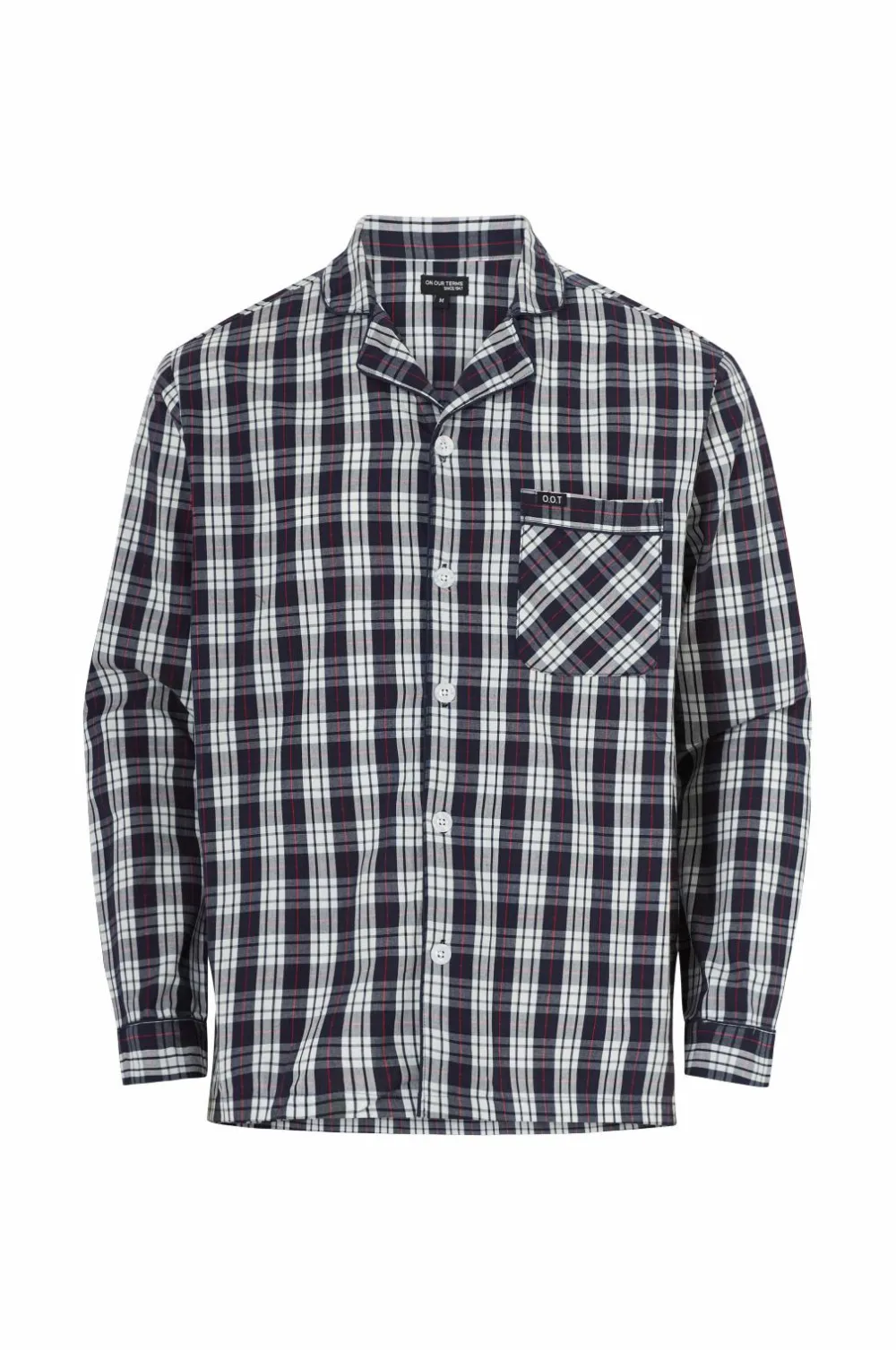 Ellos Collection Pyjamas Lance i poplin Blåternet. Outlet