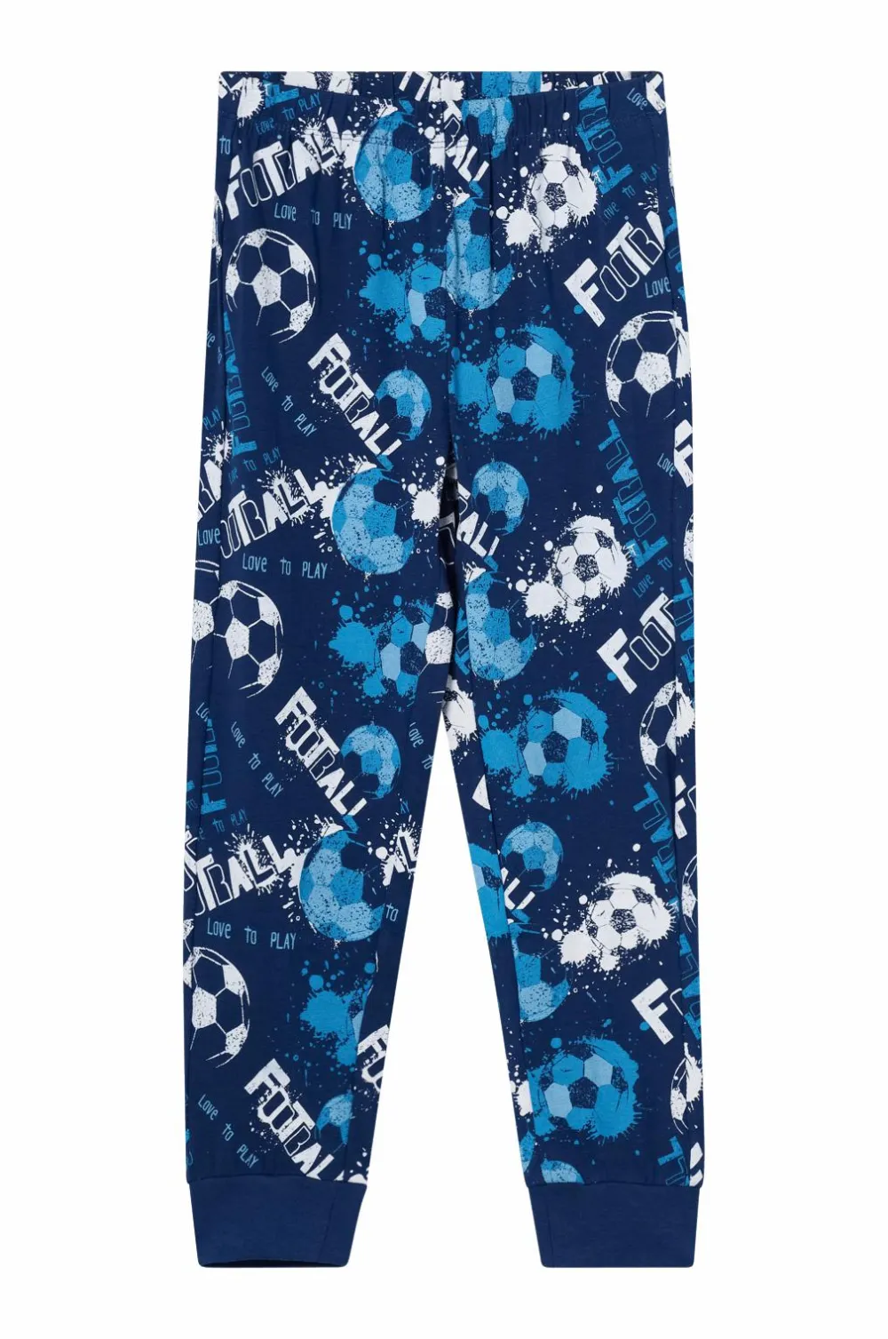 Ellos Nattøj & Homewear>Collection Pyjamas med tryk Blå fodbold