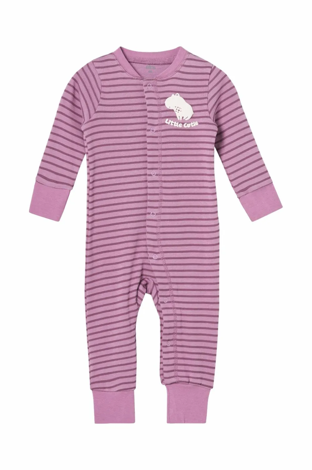 Ellos Collection Pyjamasoverall Everly 2-pak Mørke rosa stribet + mønstret Clearance