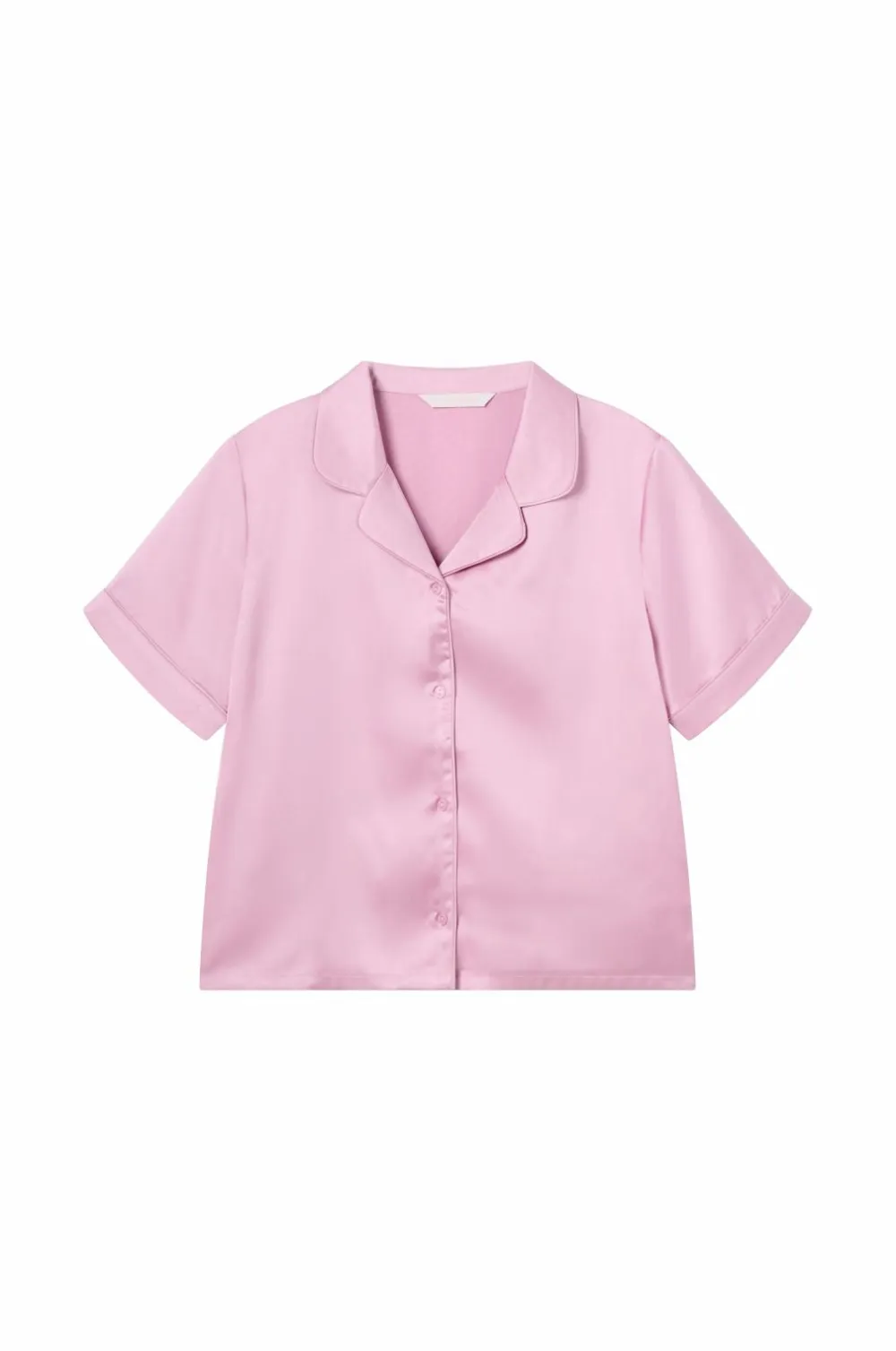 Ellos Collection Pyjamas i satin dæmpet rosa Clearance