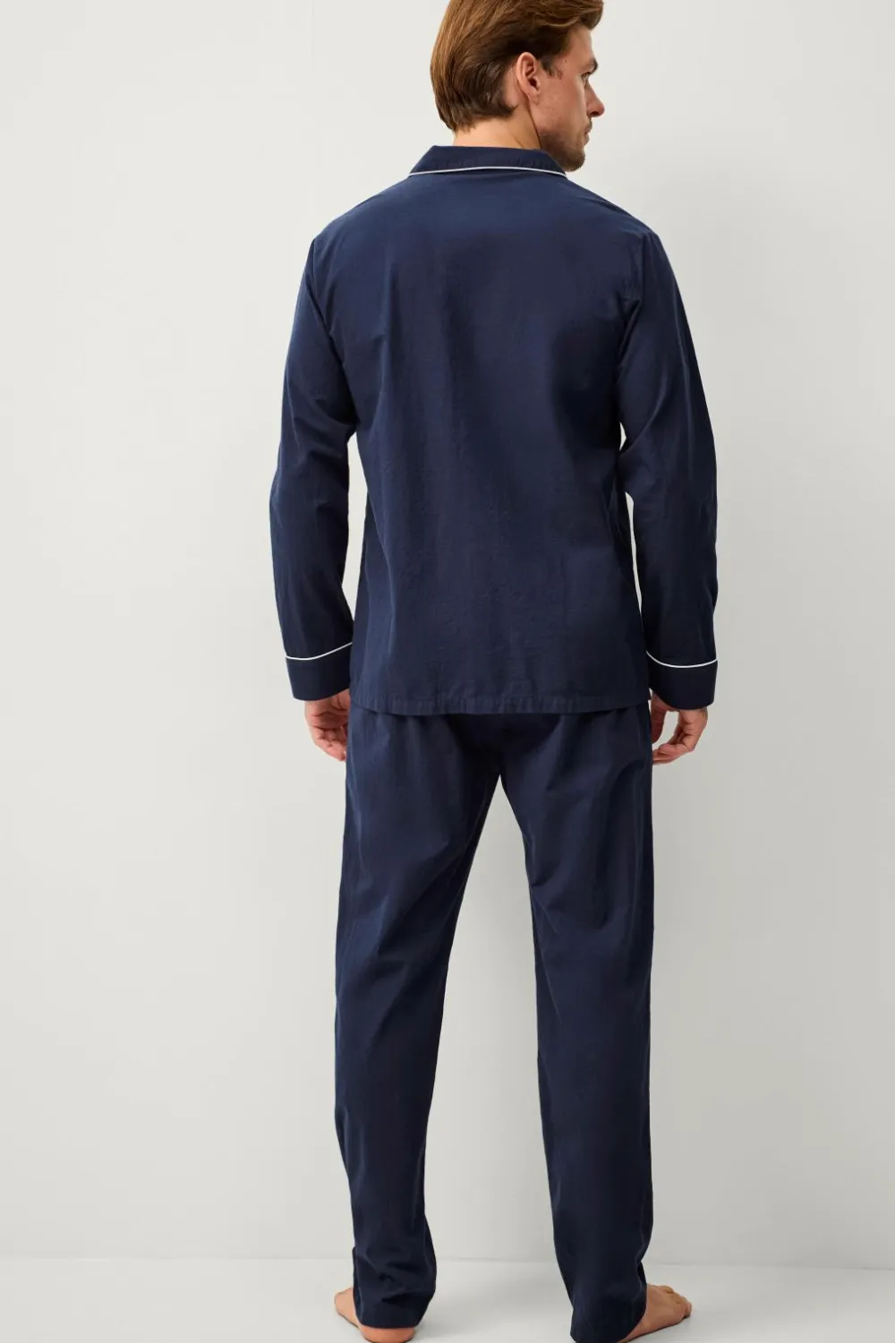 Ellos Collection Pyjamassæt i bomuldsbatist 2 dele Marineblå Online