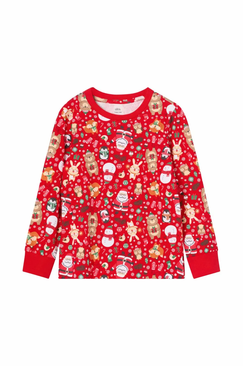 Ellos Nattøj & Homewear>Collection Pyjamassæt med print Rød julmønstret