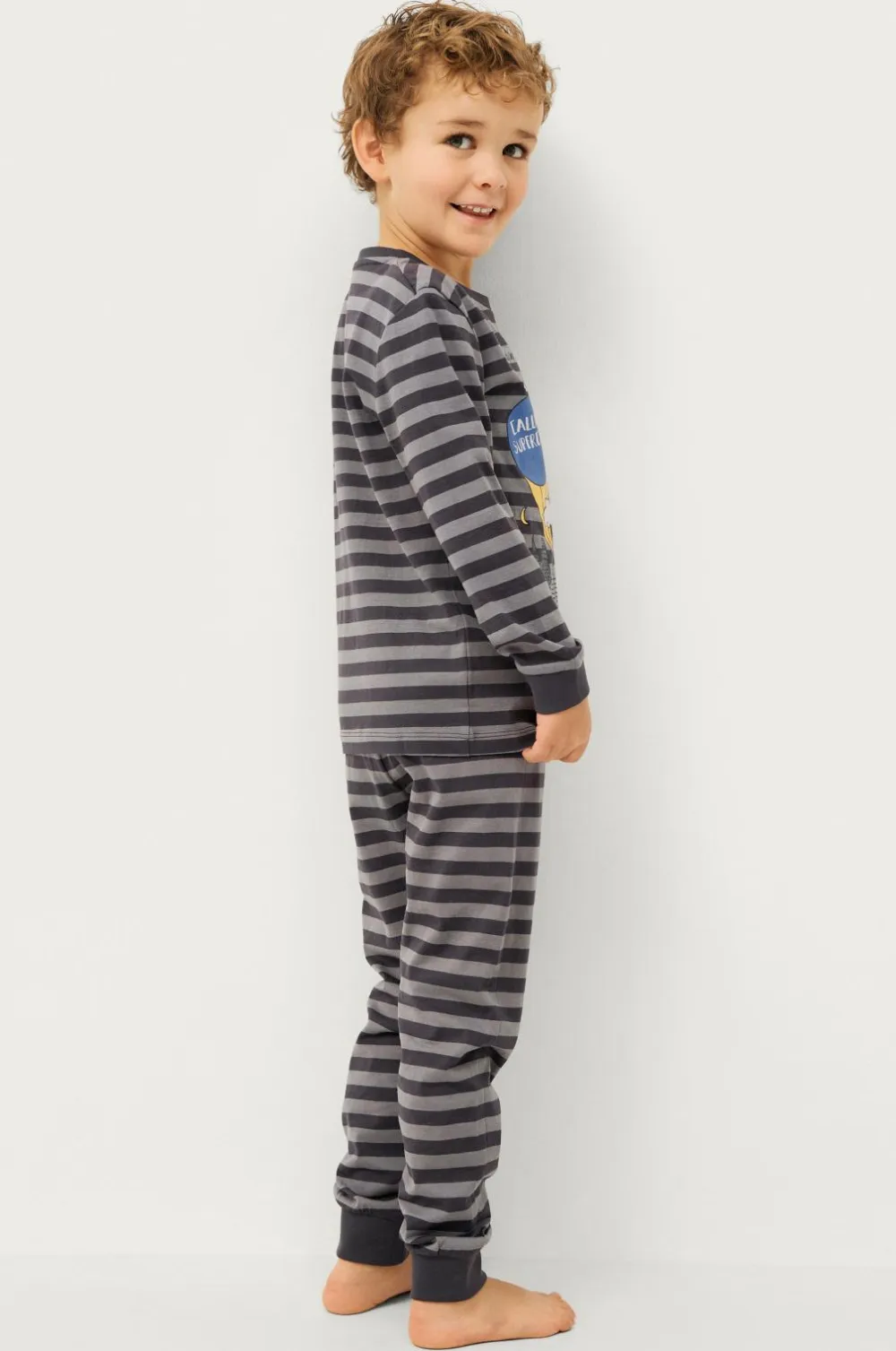 Ellos Nattøj & Homewear>Collection Pyjamas Ola Mørkegrå