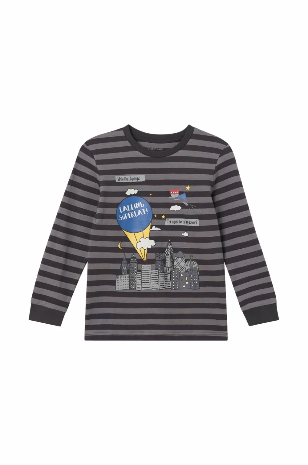 Ellos Nattøj & Homewear>Collection Pyjamas Ola Mørkegrå