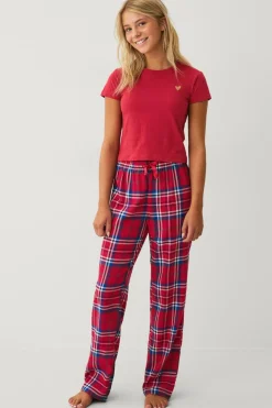 Ellos Nattøj & Homewear>Collection Pyjamassæt rød