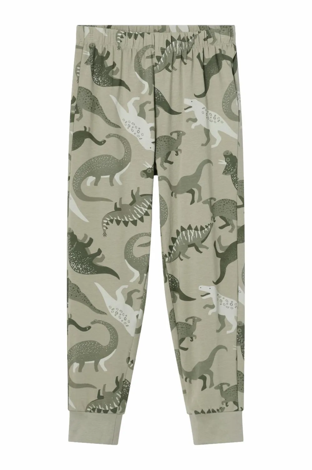 Ellos Nattøj & Homewear>Collection Pyjamas med tryk Grøn Dino
