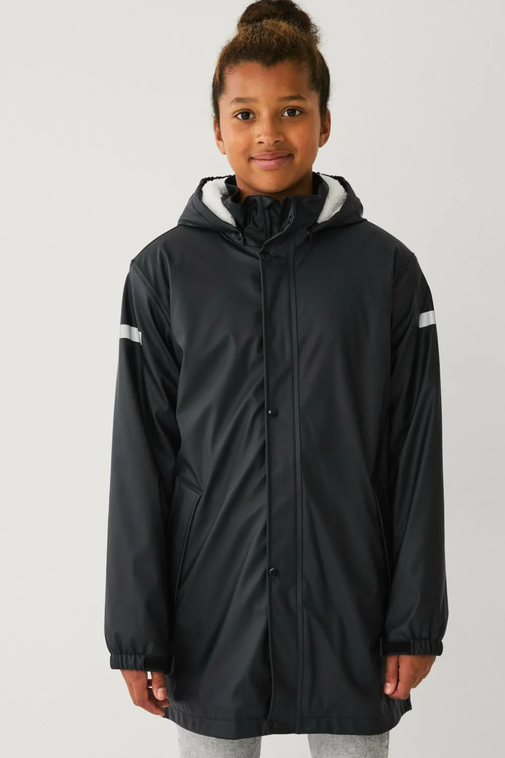 Ellos Collection Regnjakke med pileforing sort Online
