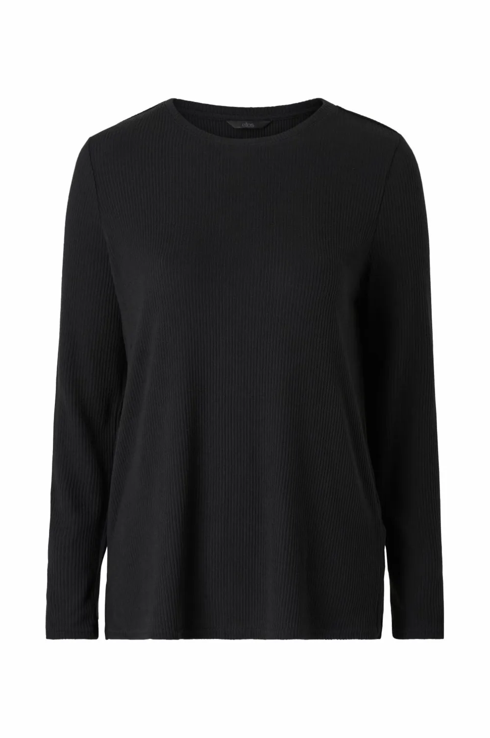 Ellos Loungewear & Homewear>Collection Ribstrikket top Sort