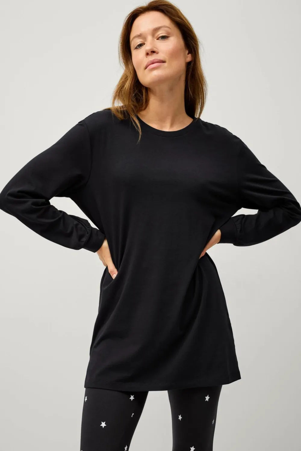 Ellos Loungewear & Homewear>Collection Ribstrikket top Sort