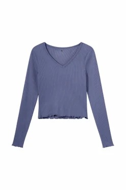Ellos Collection Ribbet lounge-top Blå Outlet