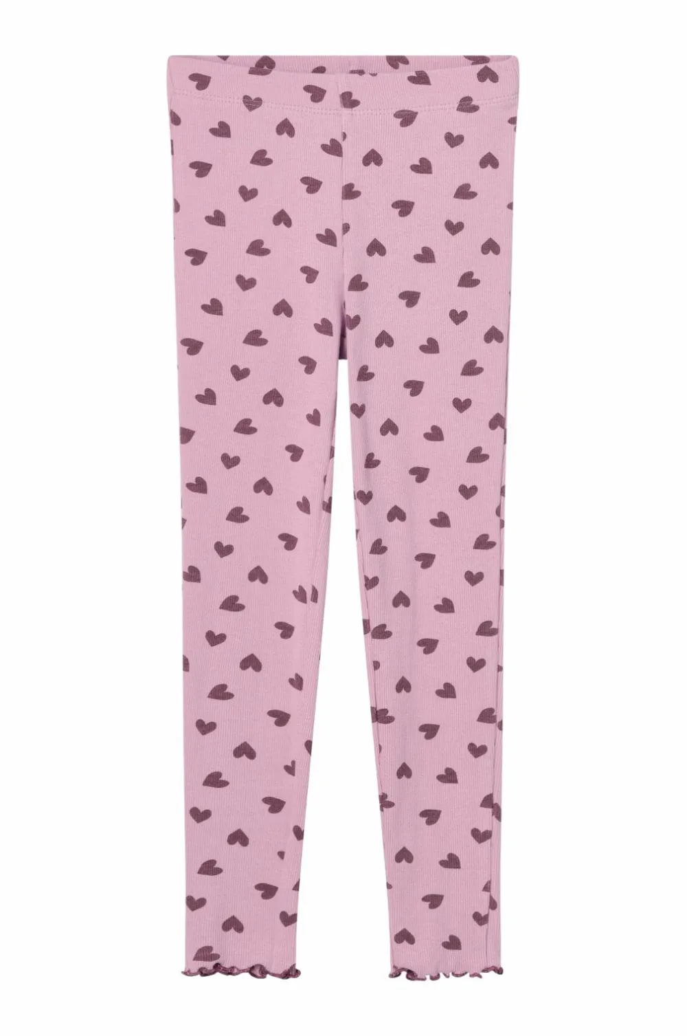 Ellos Bukser & Leggings>Collection Ribbede leggings Lilla mønstret