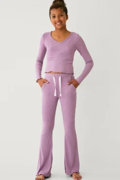 Ellos Toppe & T-Shirts>Collection Ribbet lounge-top Rosa