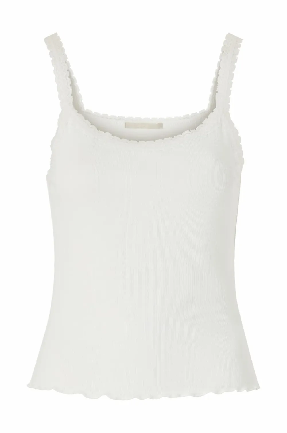 Ellos Underkjoler & Chemiser|Loungewear & Homewear>Collection Ribbet undertrøje Hvid