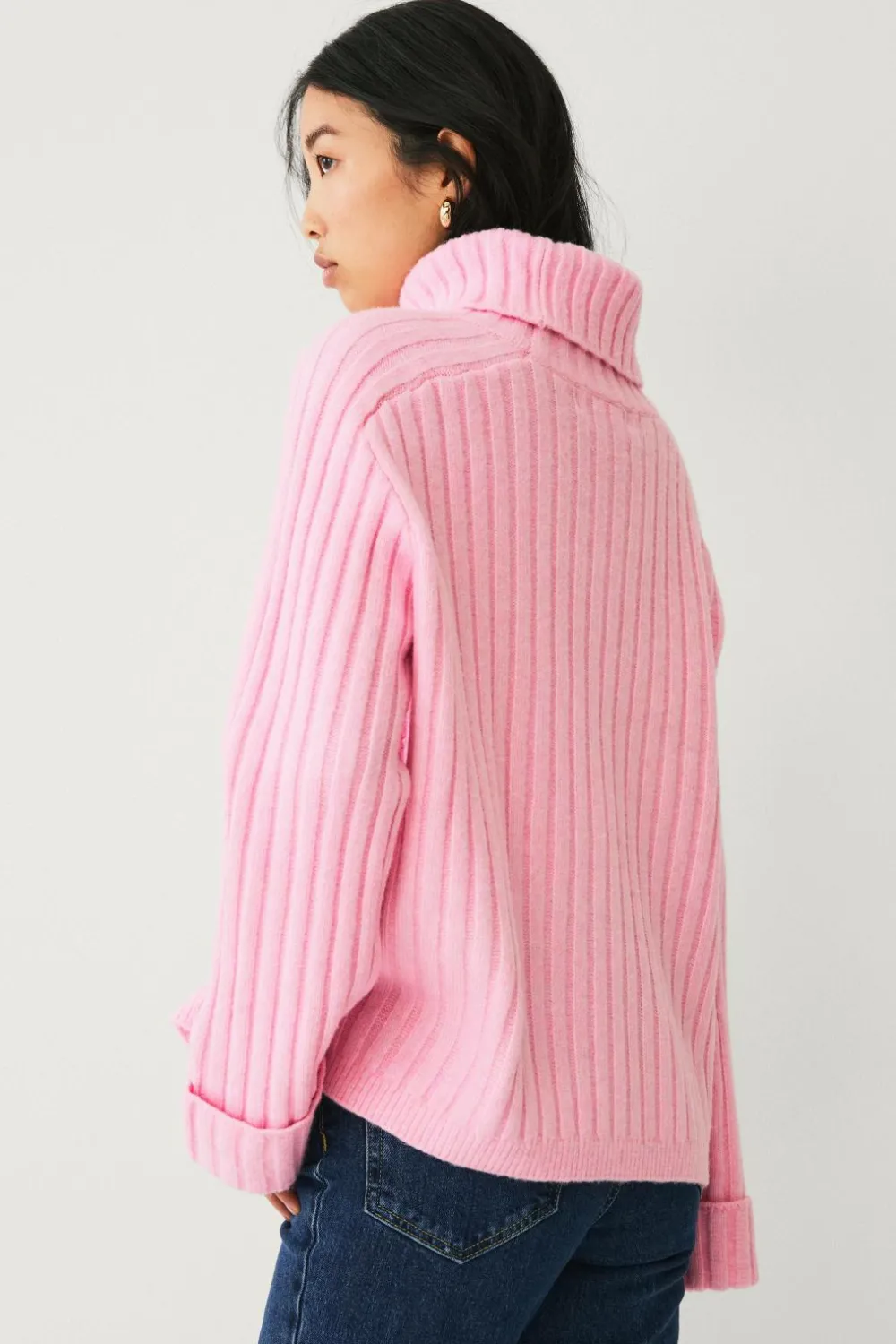 Ellos Trøjer & Cardigans>Collection Rullekrave-sweater rosa
