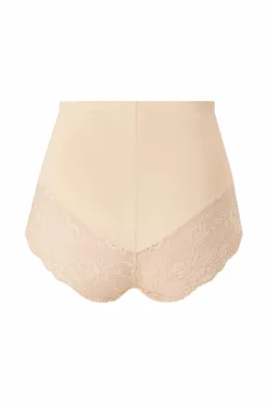 Ellos Collection Shapingtrusser med blondedetaljer - medium støtte Beige Clearance