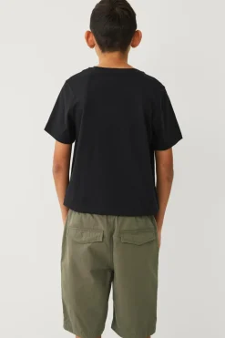 Ellos Collection Shorts i bomuldstwill Grøn Outlet