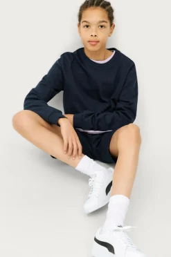Ellos Collection Shorts Basic Sweatshorts Blue/misty grey Discount