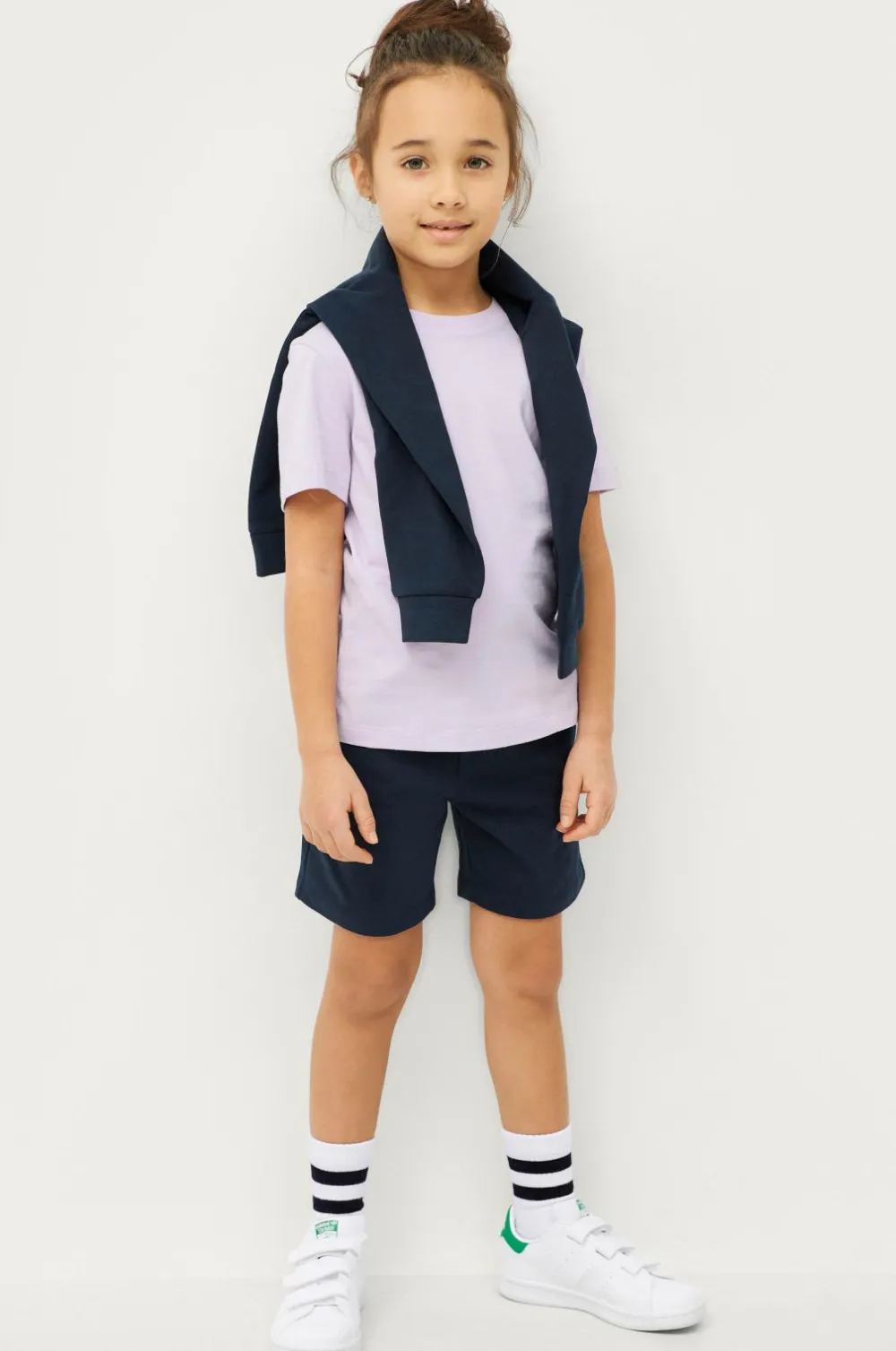 Ellos Collection Shorts Basic Sweatshorts Blue/misty grey Discount