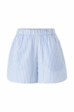 Ellos Collection Shorts i bomuld Blåvitrandig Discount
