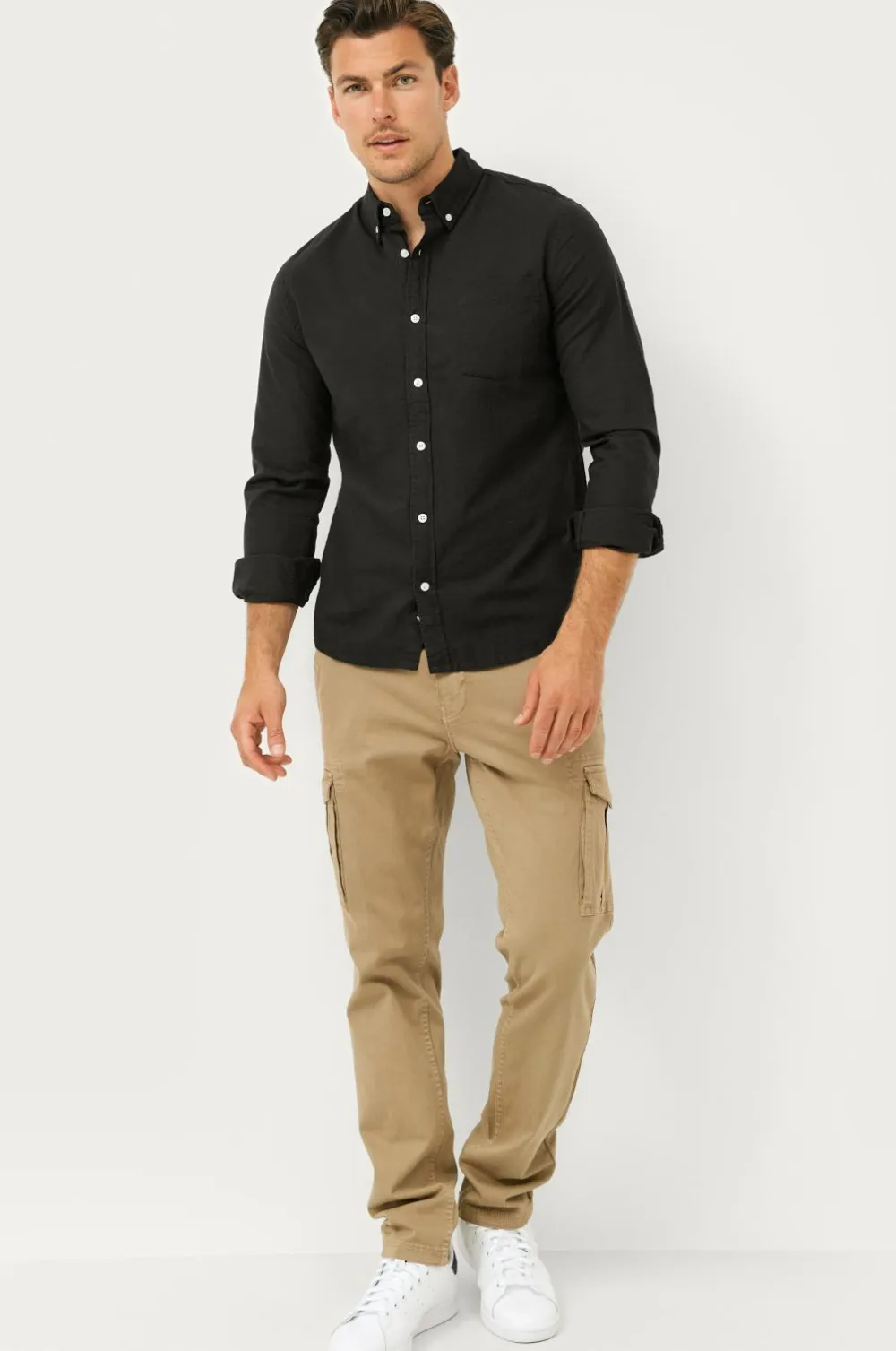 Ellos Collection Skjorte Jake Oxford Sort