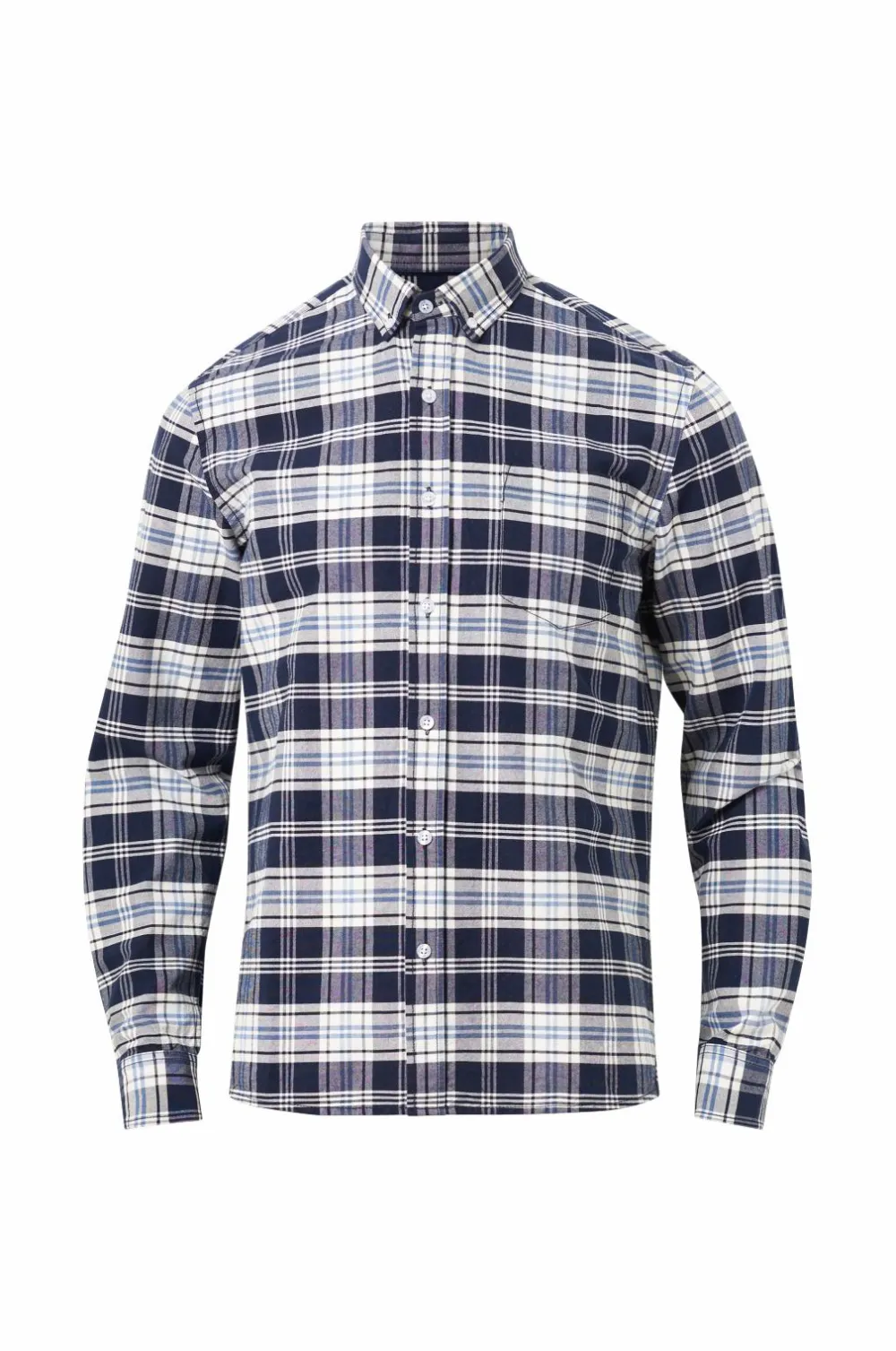 Ellos Collection Skjorte Jake Oxford Blåternet Hot