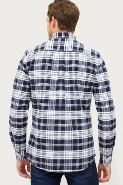 Ellos Collection Skjorte Jake Oxford Blåternet Hot
